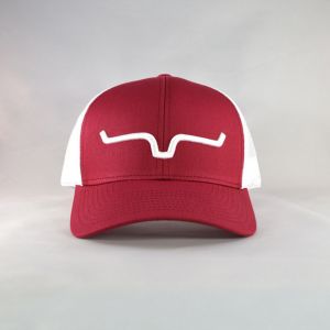 Kimes Ranch Weekly Trucker Cardinal/White Snapback Hat